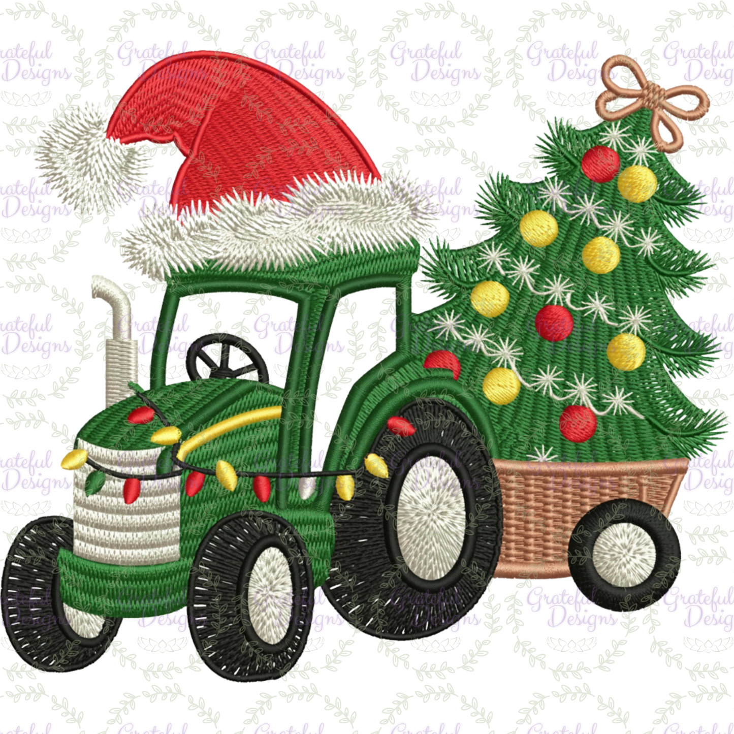 🚜🎅 “Farm Fresh Christmas” Faux-Embroidery Tee 🎅 🌾