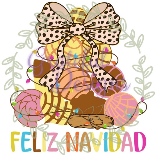 🎀🍫 “Feliz Navidad Conchas” Christmas Tee 🎀🍫