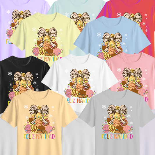 🎀🍫 “Feliz Navidad Conchas” Christmas Tee 🎀🍫