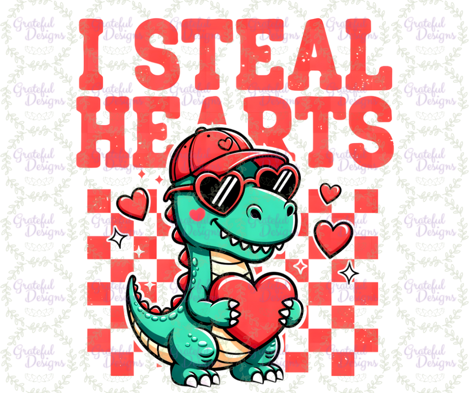 🦖💖I Steal Hearts Dino Tee🦖💖