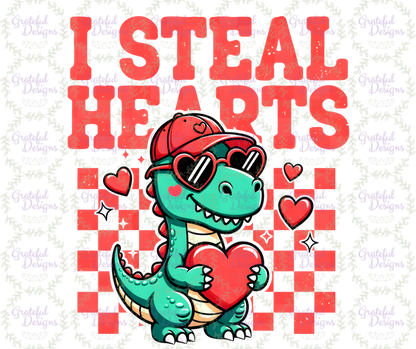 🦖💖I Steal Hearts Dino Tee🦖💖