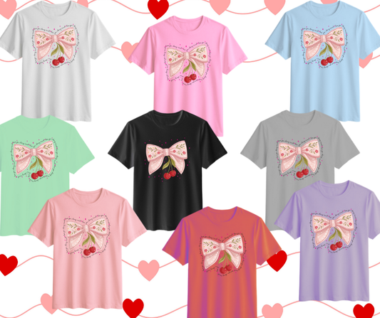 🍒🎀Love You Cherry Much Pink Bow Design🍒🎀