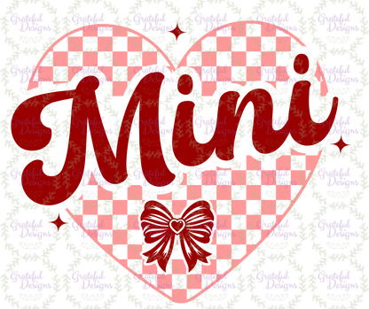 💕 Mini Checkered Heart 💕