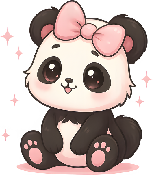 🐼💖Isaacs Inspired Pink Panda UV Sticker – Durable & Adorable💖🐼