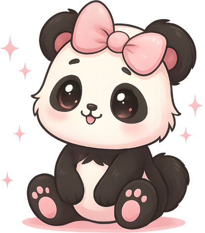 🐼💖Isaacs Inspired Pink Panda UV Sticker – Durable & Adorable💖🐼