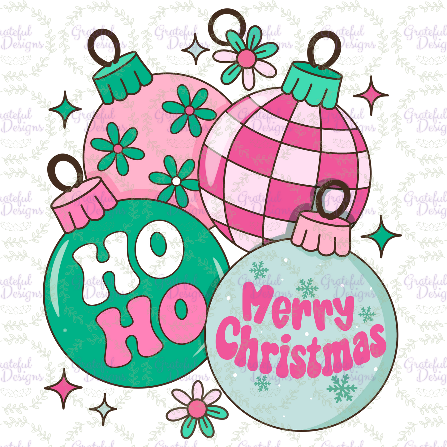 💗💚 “Retro Christmas Ornaments” ✨🎄