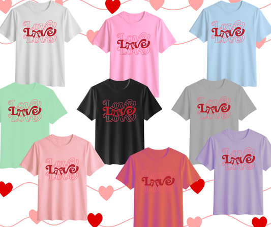 💕Red Love Love Love Bow Valentine Design💕