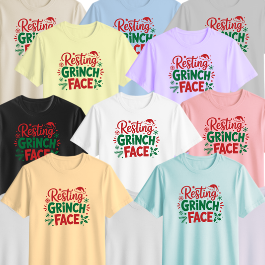 💚 “Resting Grinch Face” Christmas Tee 🎄😆