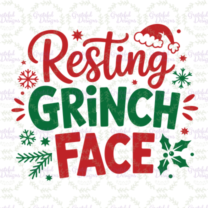 💚 “Resting Grinch Face” Christmas Tee 🎄😆