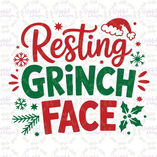 💚 “Resting Grinch Face” Christmas Tee 🎄😆