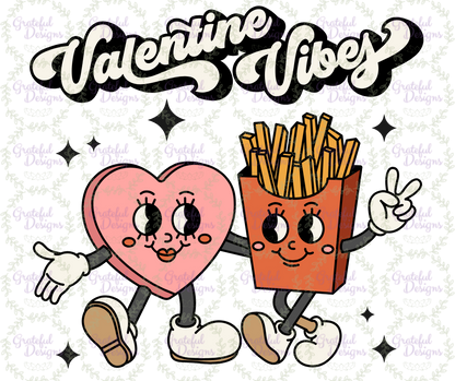 🍟💞Valentine Vibes Retro Heart & Fries Design🍟💞