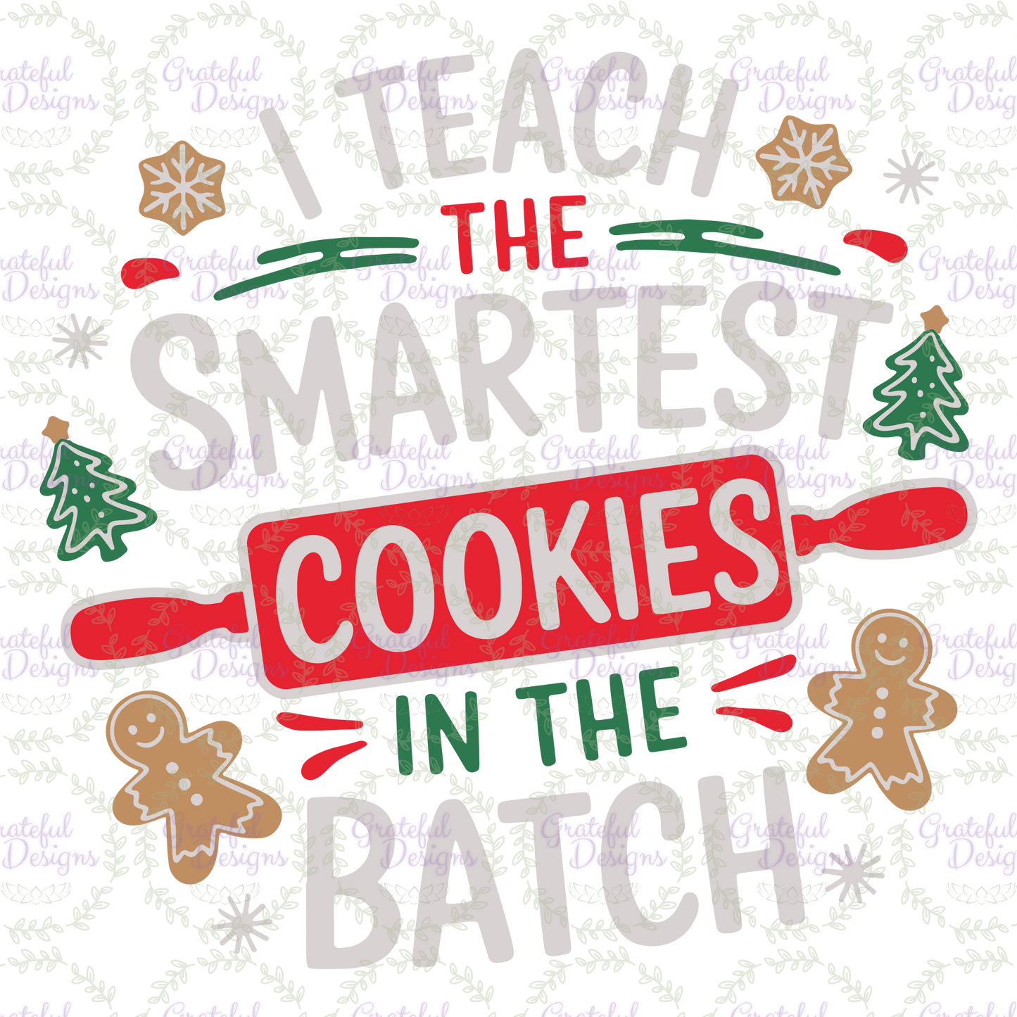🍪🎅 “Smartest Cookies in the Batch” Teacher Christmas Tee 🍎✨