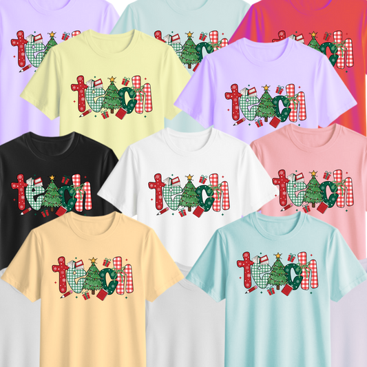 🍎🎅 “Teach Christmas Edition” Holiday Tee🍎🎅
