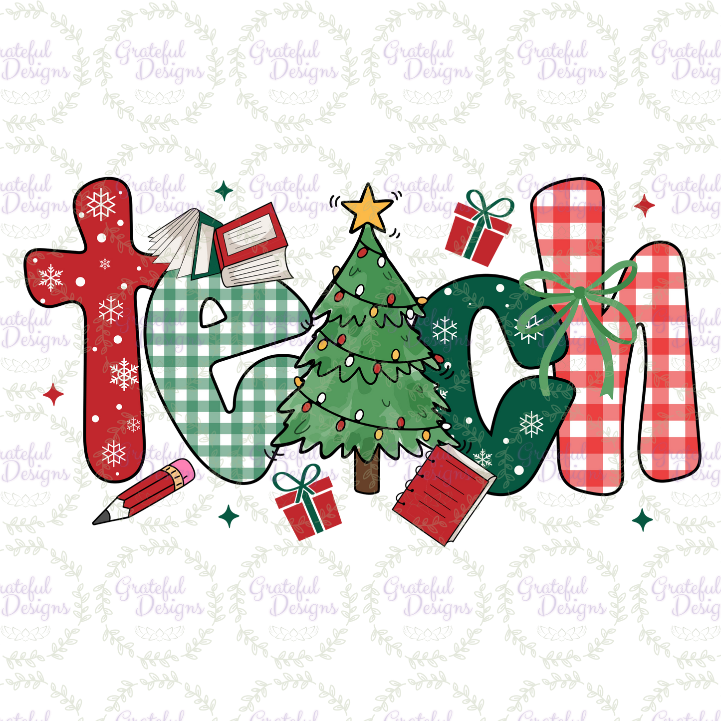 🍎🎅 “Teach Christmas Edition” Holiday Tee🍎🎅