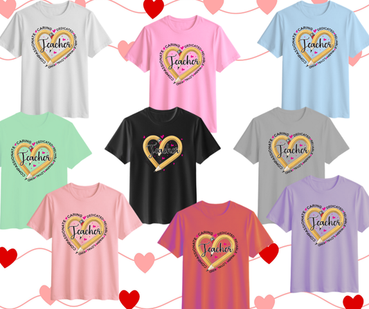 🍎✏️Teacher Pencil Heart Design🍎✏️